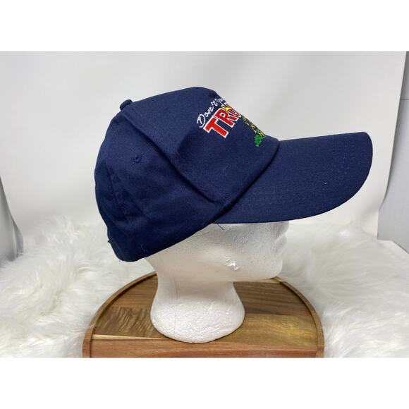 Trump Don't Tread on Trump Navy Embroidered Hat Adjustable Adult - Picture 4 of 5